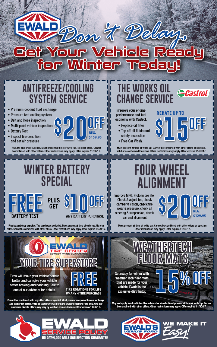 Ford Service Parts Coupons Ewald s Venus Ford