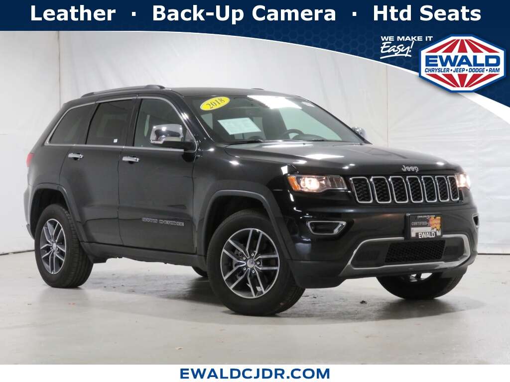 Certified Black 18 Jeep Grand Cherokee Stk Jl560a Ewald Cjdr