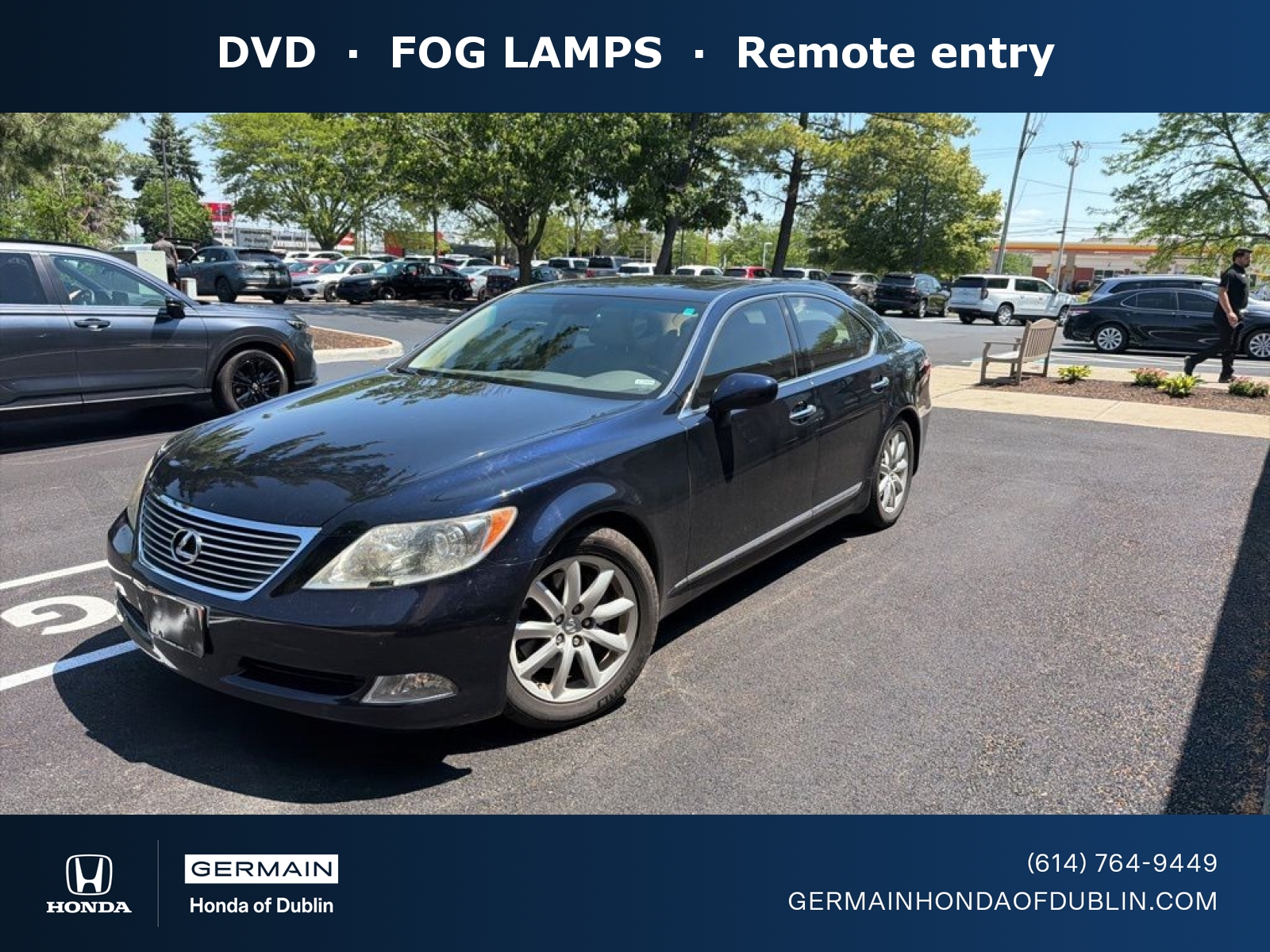 Black 2008 Lexus LS 460 RWD Sedan Rear-Wheel Drive 8-Speed Automatic