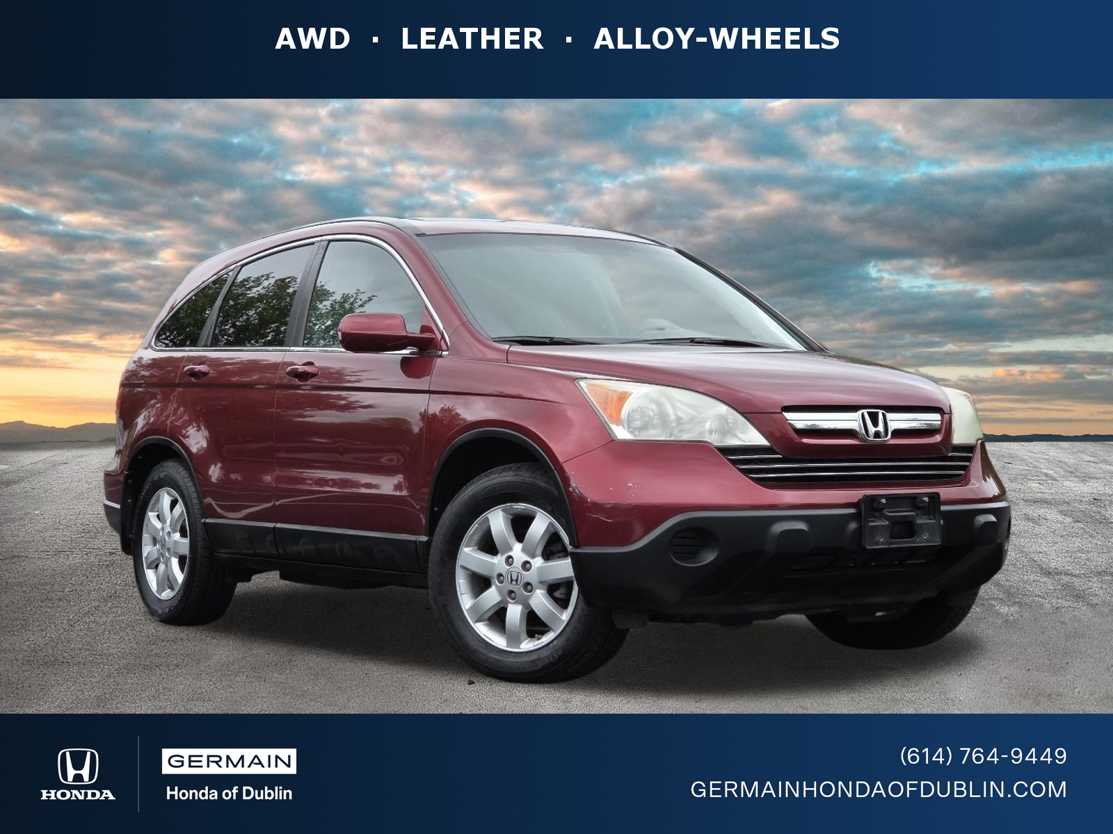 Orange (Tango Red Pearl) 2009 Honda CR-V EX-L AWD SUV / Crossover All-Wheel Drive 5-Speed Automatic