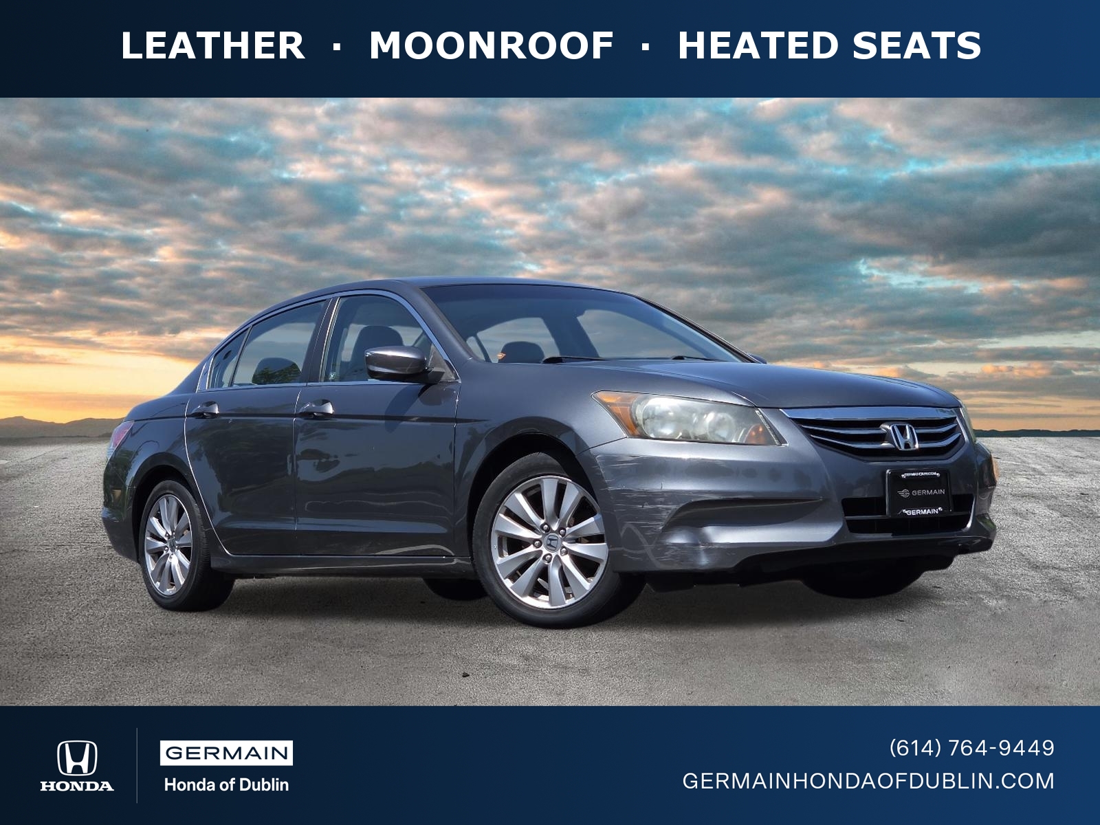 Polished Metal Metallic 2012 Honda Accord EX-L Sedan Front-Wheel Drive 5-Speed Automatic Overdrive