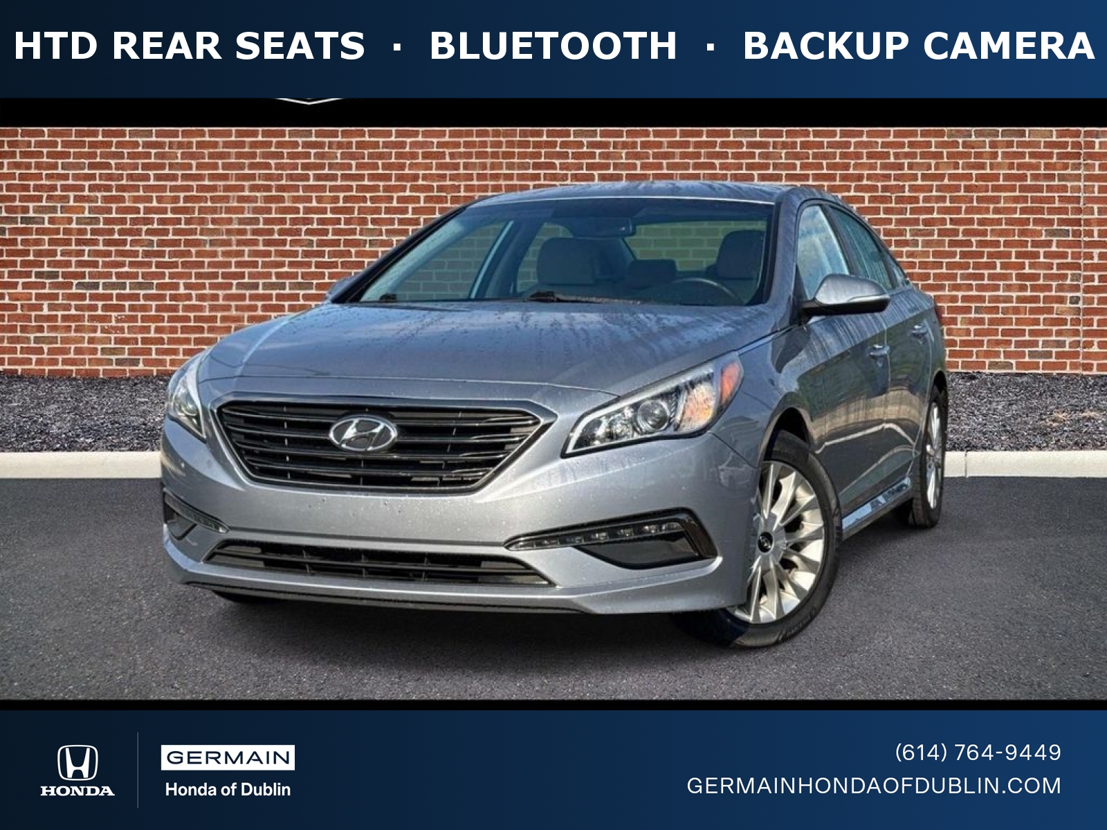 Shale Gray Metallic 2015 Hyundai Sonata Limited FWD Sedan Front-Wheel Drive 6-Speed Automatic