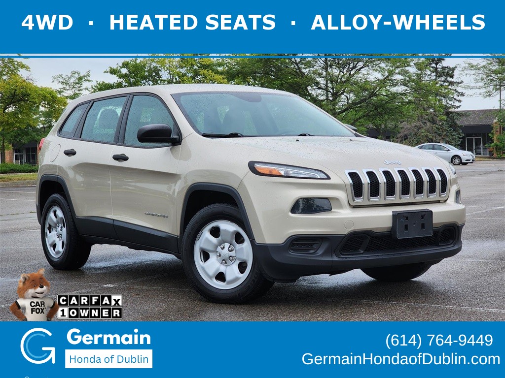 Used, 2015 Jeep Cherokee Sport, White, H250130A
