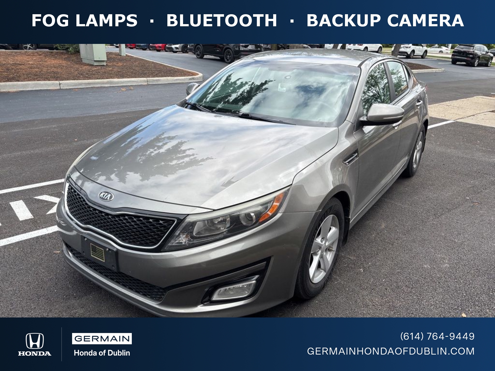 Titanium Silver 2015 Kia Optima LX Sedan Front-Wheel Drive 6-Speed Automatic