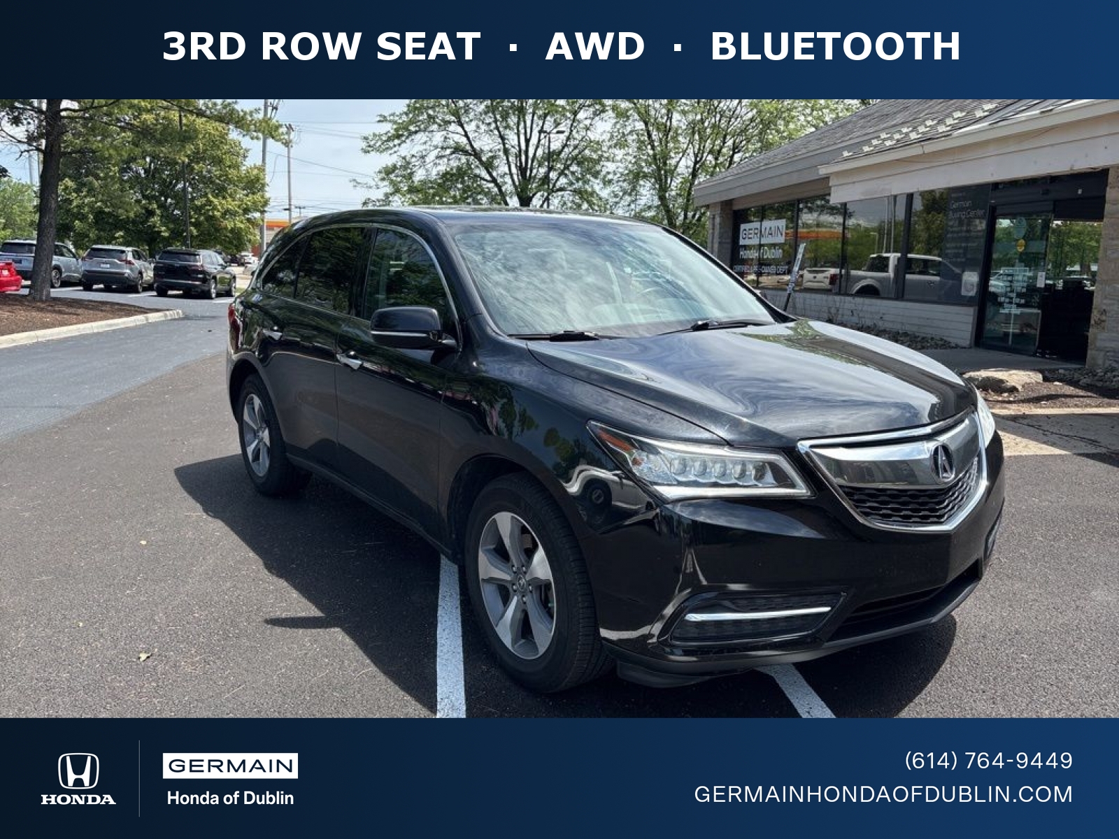 Crystal Black Pearl 2016 Acura MDX SUV / Crossover 9-Speed Automatic