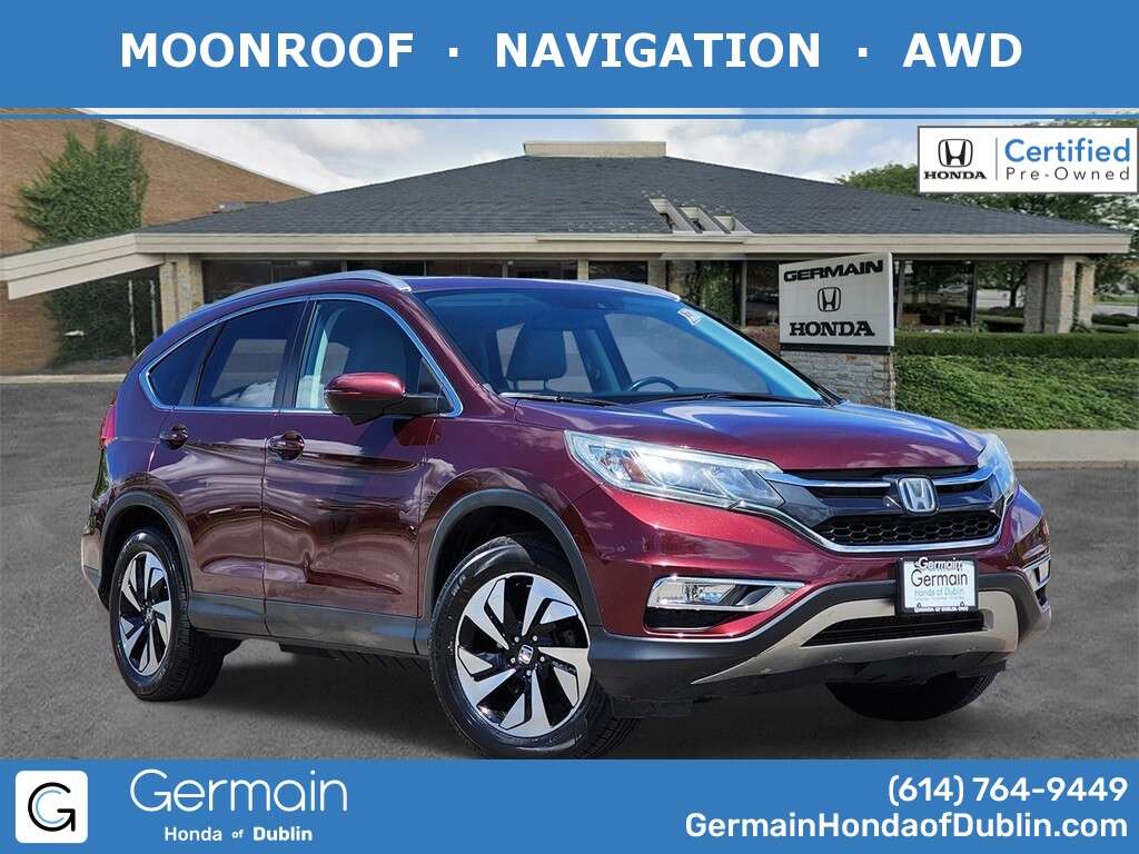 Certified, 2016 Honda CR-V Touring, Red, H242010A