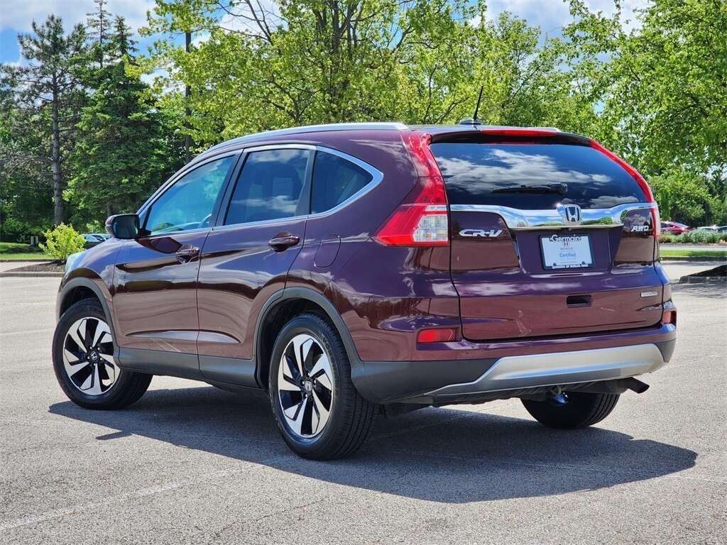 Certified, 2016 Honda CR-V Touring, Red, H242010A-12