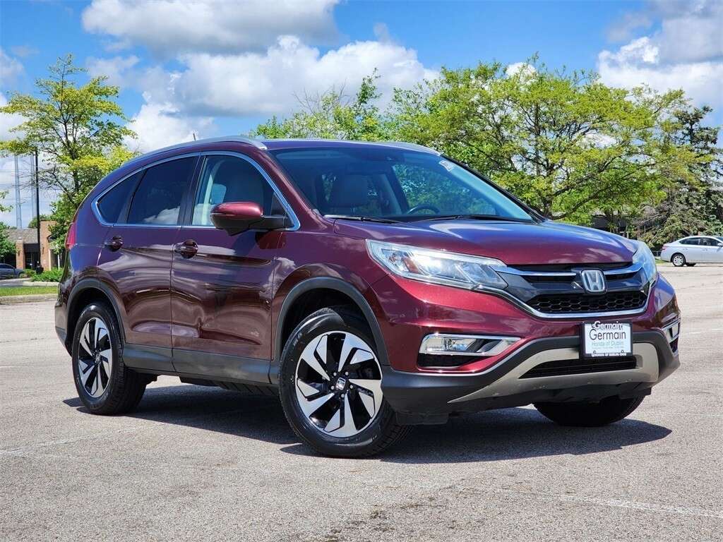 Certified, 2016 Honda CR-V Touring, Red, H242010A-2