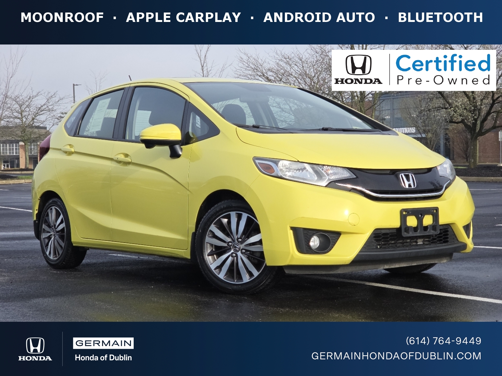Mystic Yellow Pearl 2016 Honda Fit EX Hatchback Front-Wheel Drive Automatic