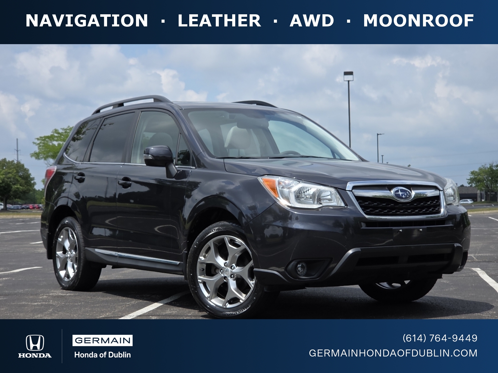 Dark Gray Metallic 2016 Subaru Forester SUV / Crossover All-Wheel Drive Automatic