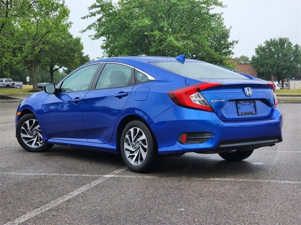 Certified, 2018 Honda Civic EX, Blue, H242225A-10