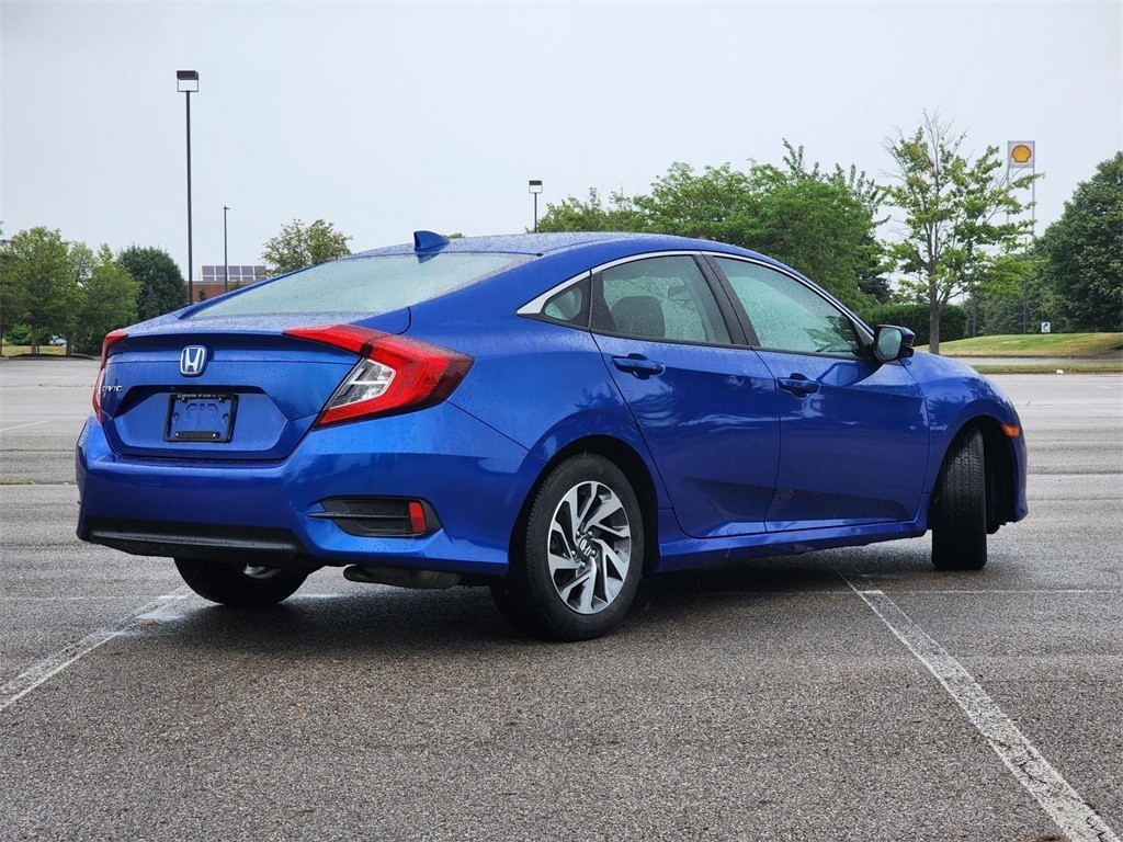 Certified, 2018 Honda Civic EX, Blue, H242225A-12