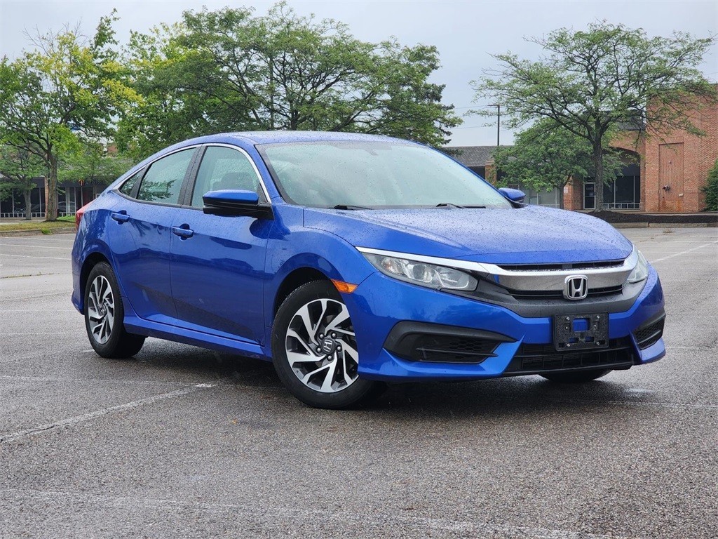 Certified, 2018 Honda Civic EX, Blue, H242225A-2