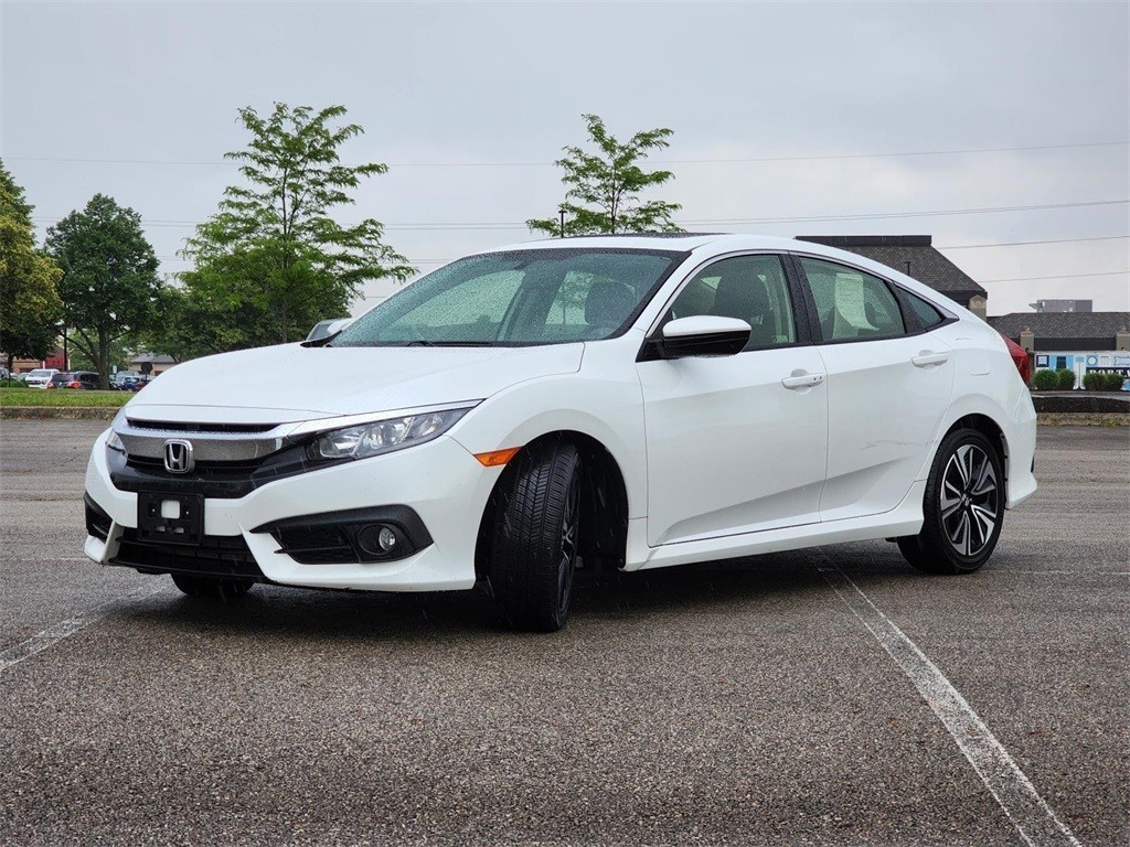 Certified, 2018 Honda Civic EX-T, White, H250032A-10