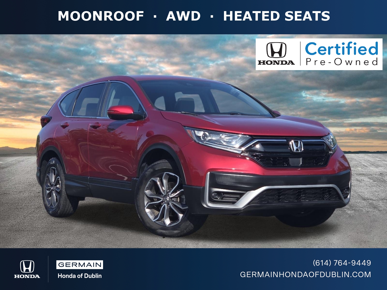 Radiant Red Metallic 2020 Honda CR-V SUV / Crossover All-Wheel Drive Automatic