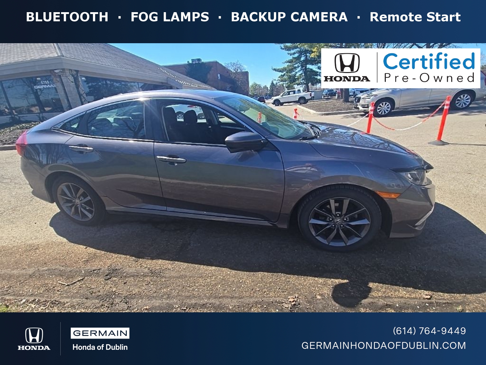 2020 Honda Civic EX Sedan FWD Sedan Front-Wheel Drive Continuously Variable Transmission