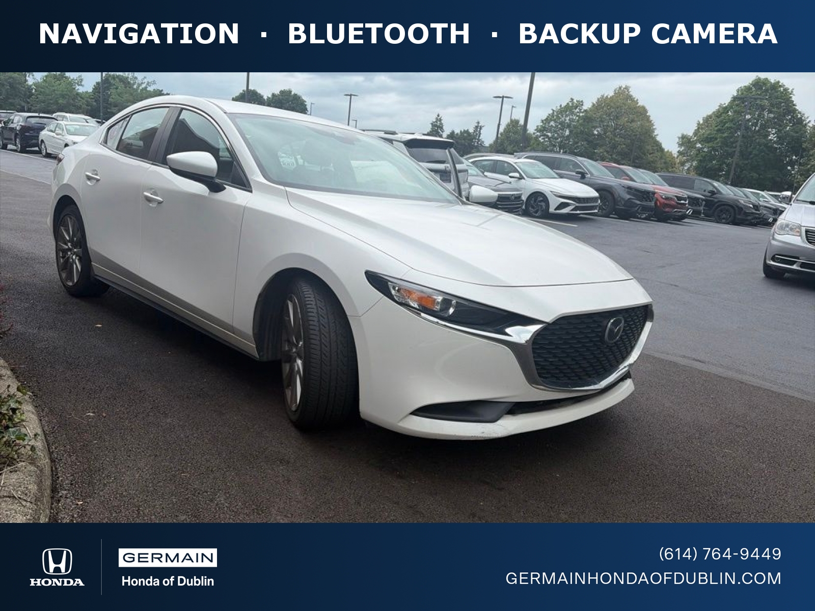 Snowflake White Pearl 2020 Mazda MAZDA3 Sedan Front-Wheel Drive 6-Speed Automatic