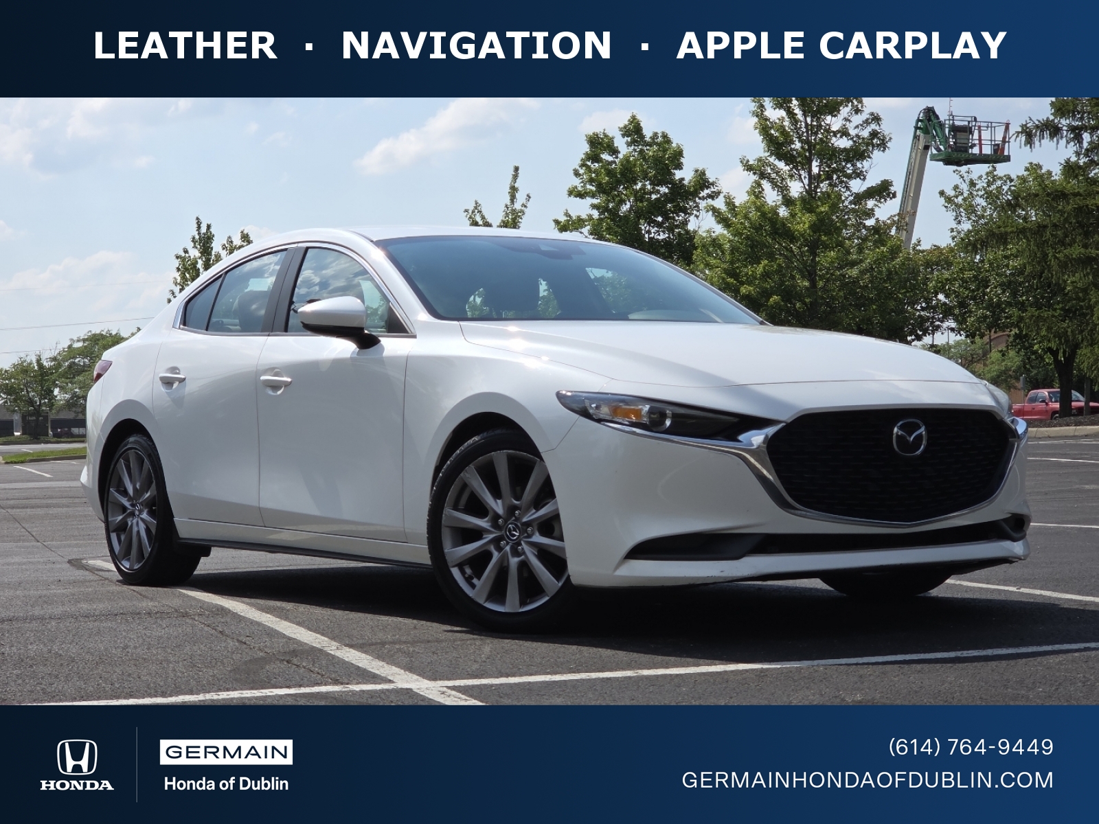 Snowflake White Pearl 2020 Mazda MAZDA3 Sedan Front-Wheel Drive 6-Speed Automatic