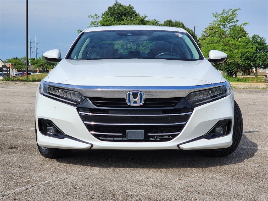 Used, 2021 Honda Accord Hybrid EX-L, White, H250234A-10