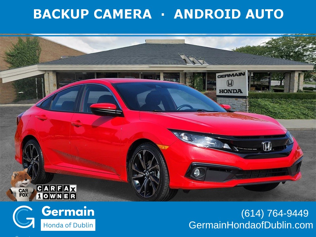 Used, 2021 Honda Civic Sport, Red, H242095A