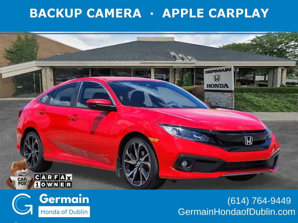 Used, 2021 Honda Civic Sport, Red, H242208A