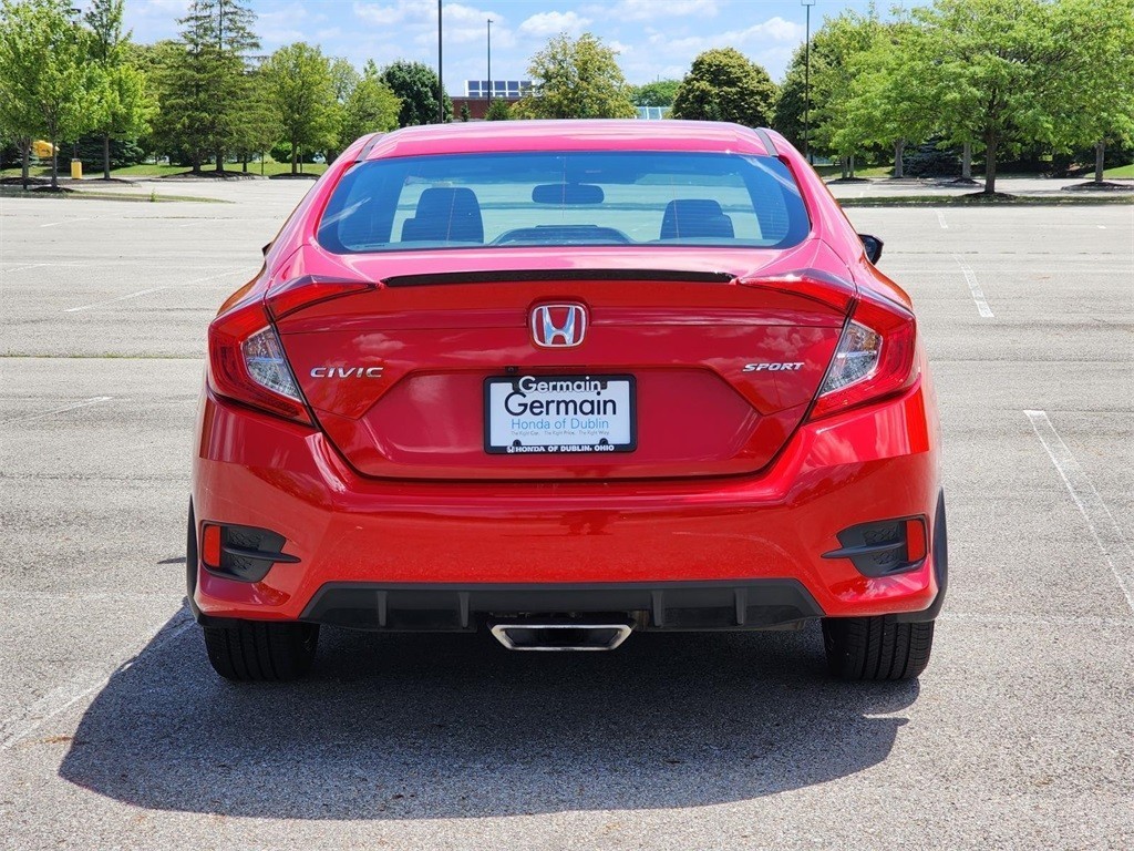 Used, 2021 Honda Civic Sport, Red, H242208A-10