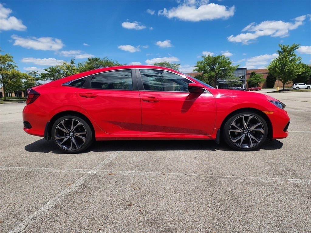 Used, 2021 Honda Civic Sport, Red, H242208A-12