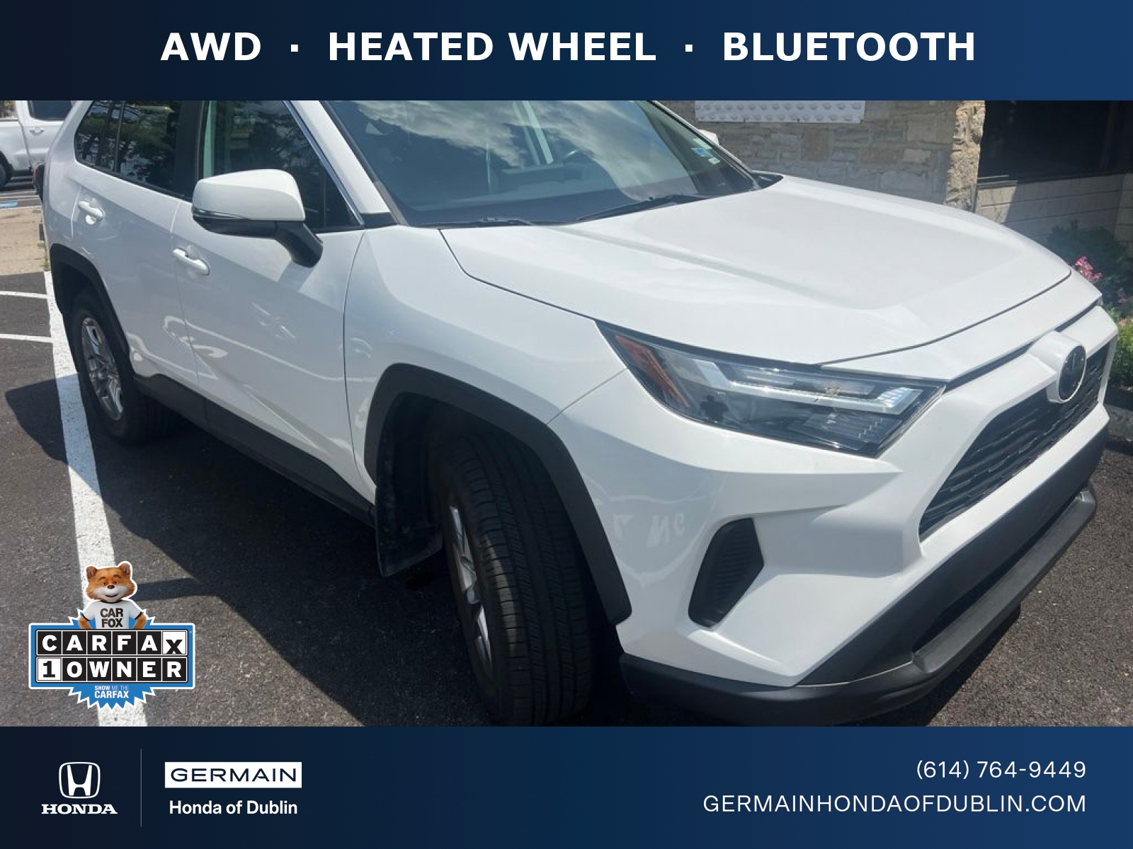 White 2022 Toyota RAV4 SUV / Crossover All-Wheel Drive 8-Speed Automatic
