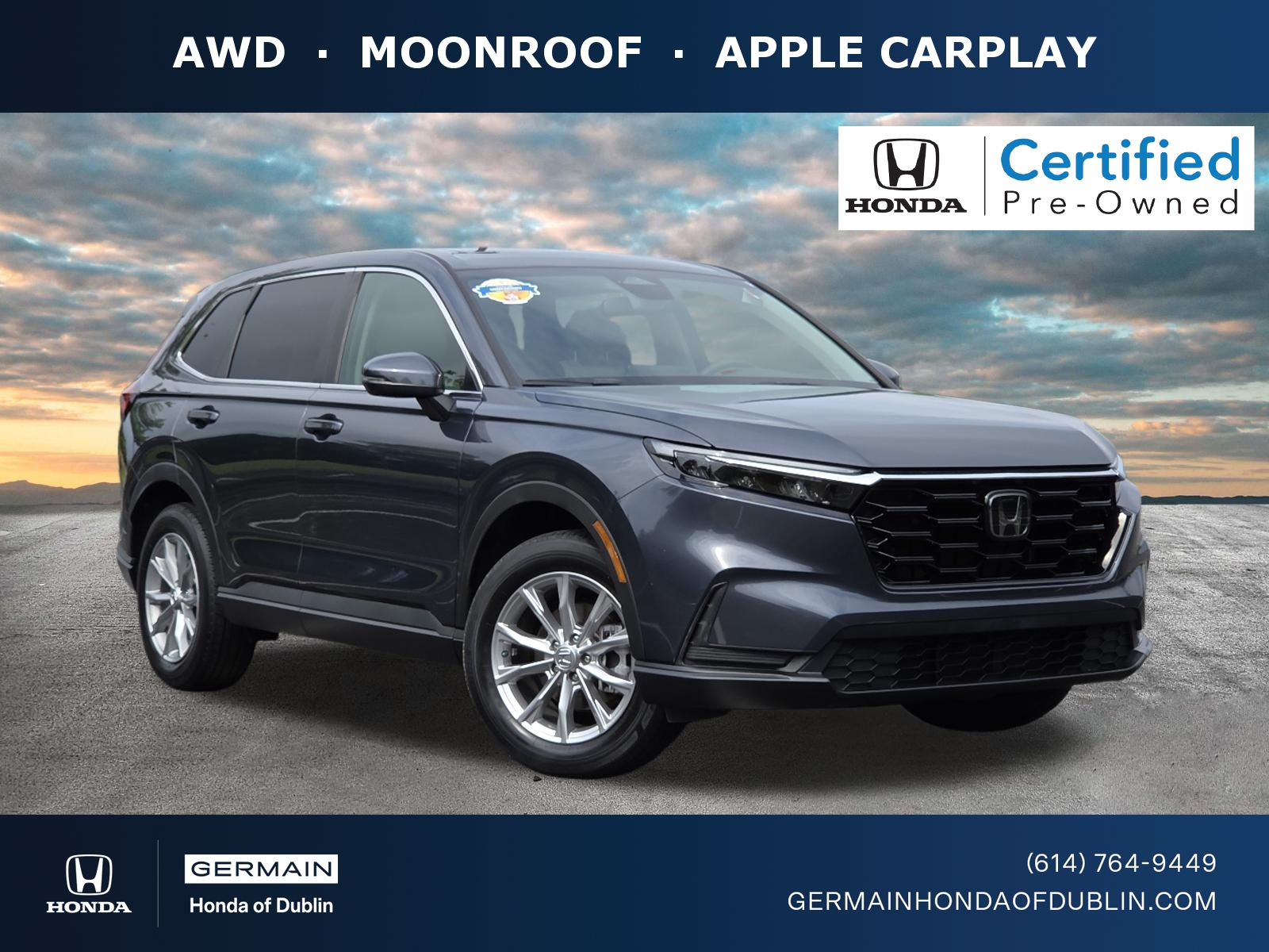 Canyon River Blue Metallic 2023 Honda CR-V SUV / Crossover All-Wheel Drive Automatic