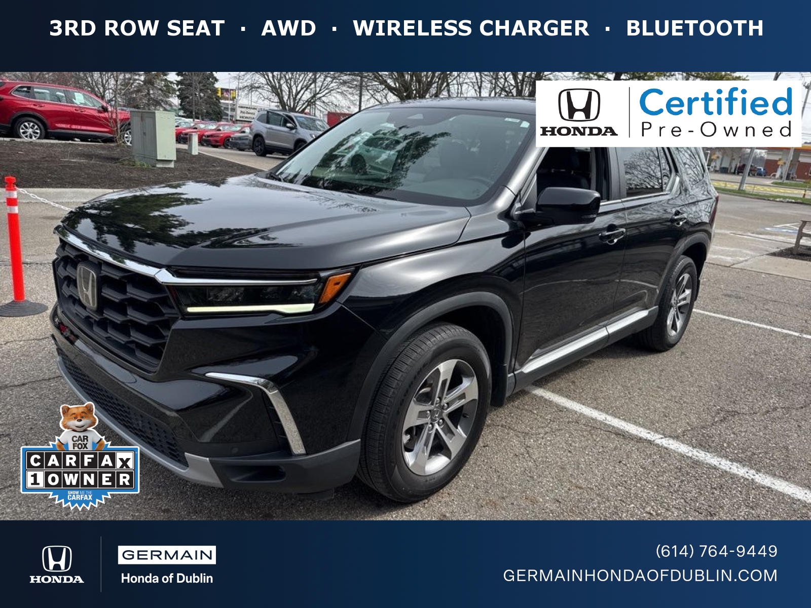 2023 Honda Pilot EX-L AWD with Captains Chairs