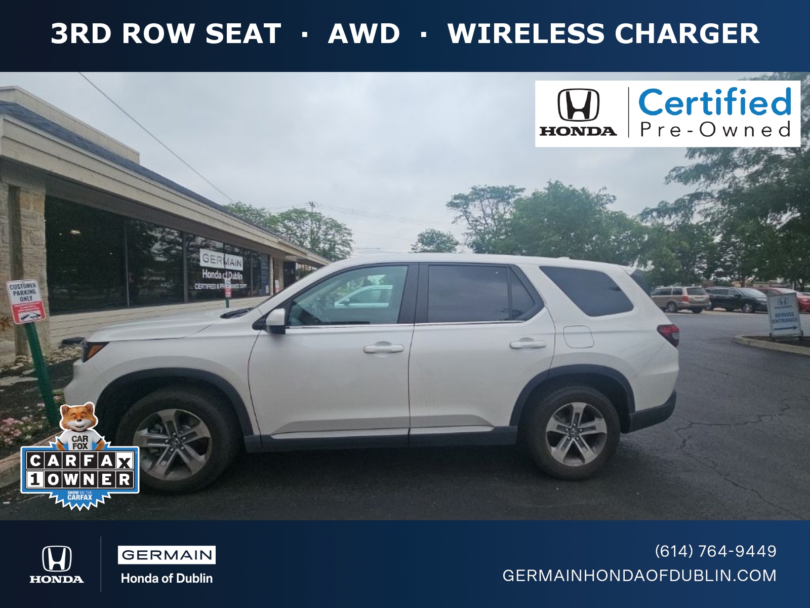 White 2023 Honda Pilot SUV / Crossover All-Wheel Drive Automatic