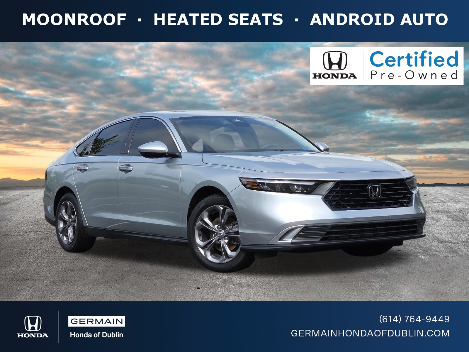 Meteorite Gray Metallic 2024 Honda Accord Sedan Front-Wheel Drive Automatic