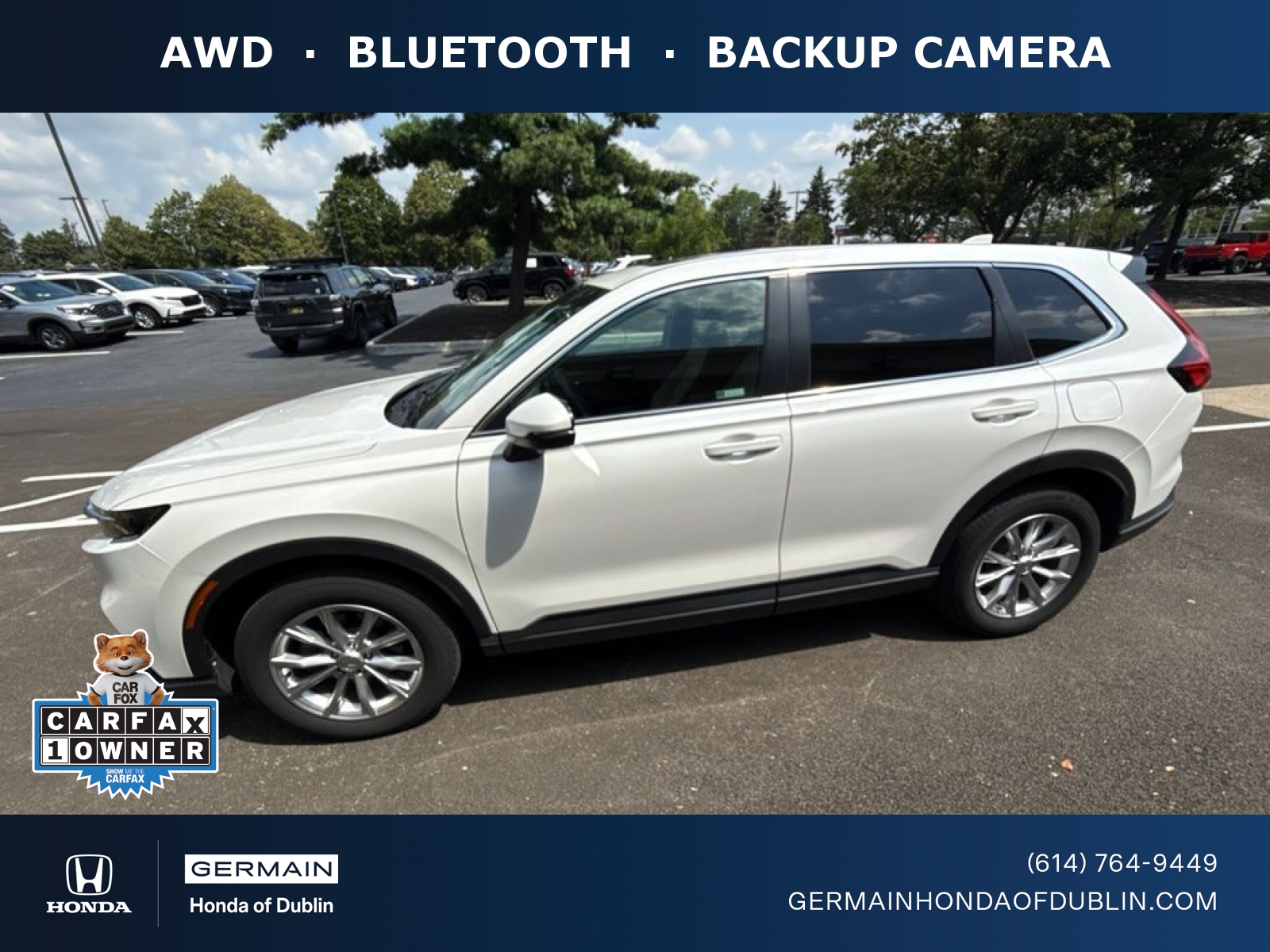 Platinum White 2024 Honda CR-V SUV / Crossover All-Wheel Drive Continuously Variable Transmission
