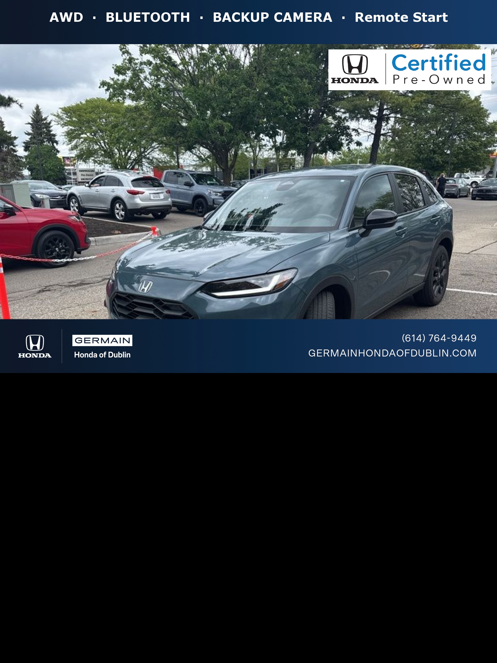 2024 Honda HR-V Sport AWD SUV / Crossover All-Wheel Drive Continuously Variable Transmission