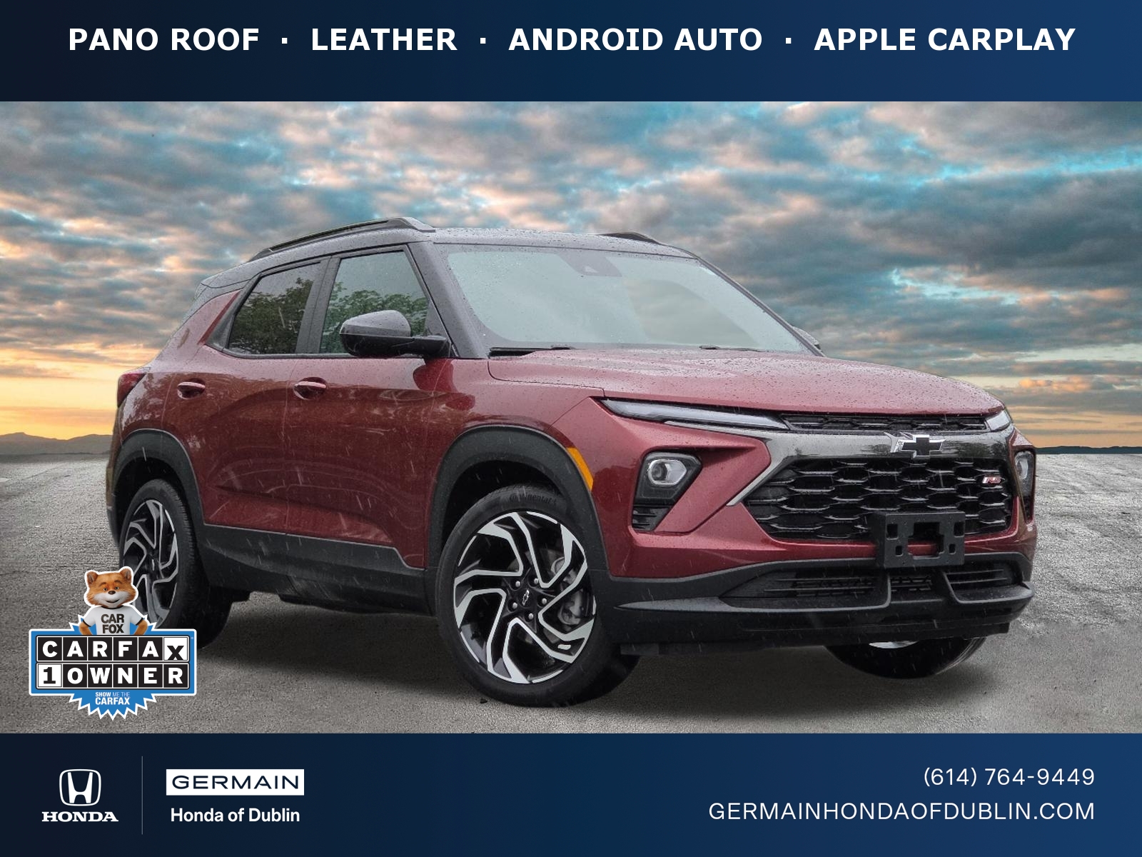 Red (Crimson Metallic) 2025 Chevrolet Trailblazer RS FWD SUV / Crossover Front-Wheel Drive Automatic