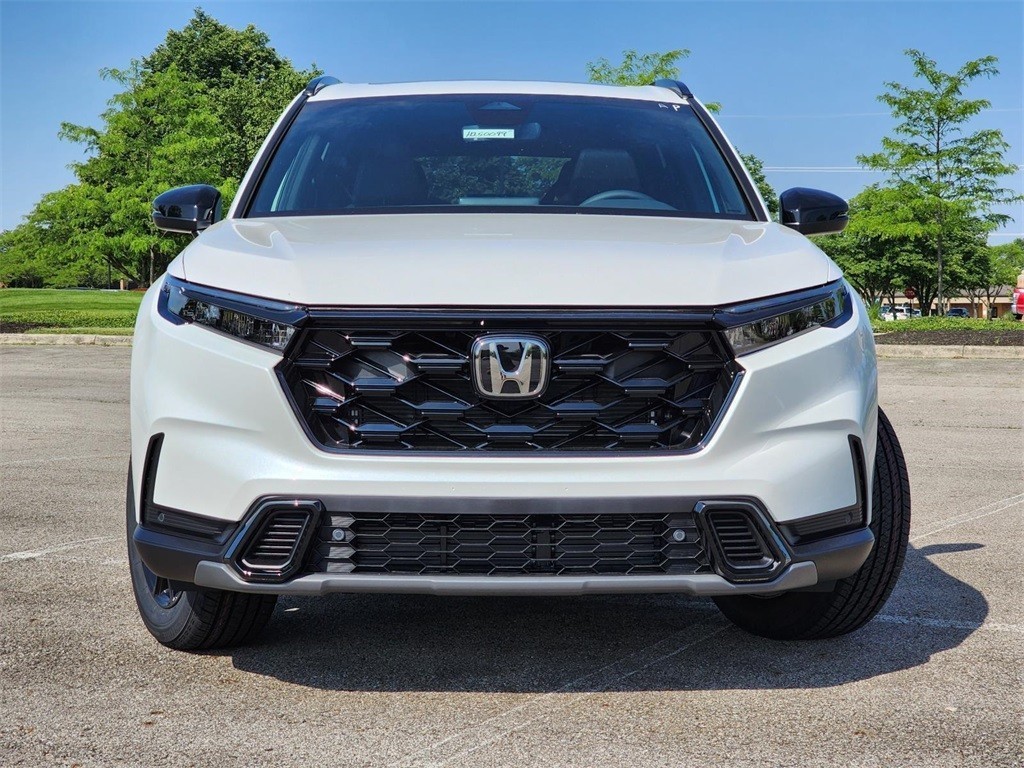 New, 2025 Honda CR-V Hybrid Sport-L, White, H250099-10