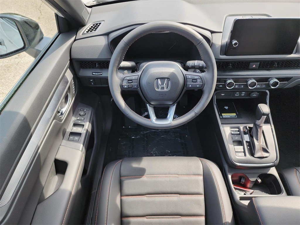 New, 2025 Honda CR-V Hybrid Sport-L, White, H250109-24