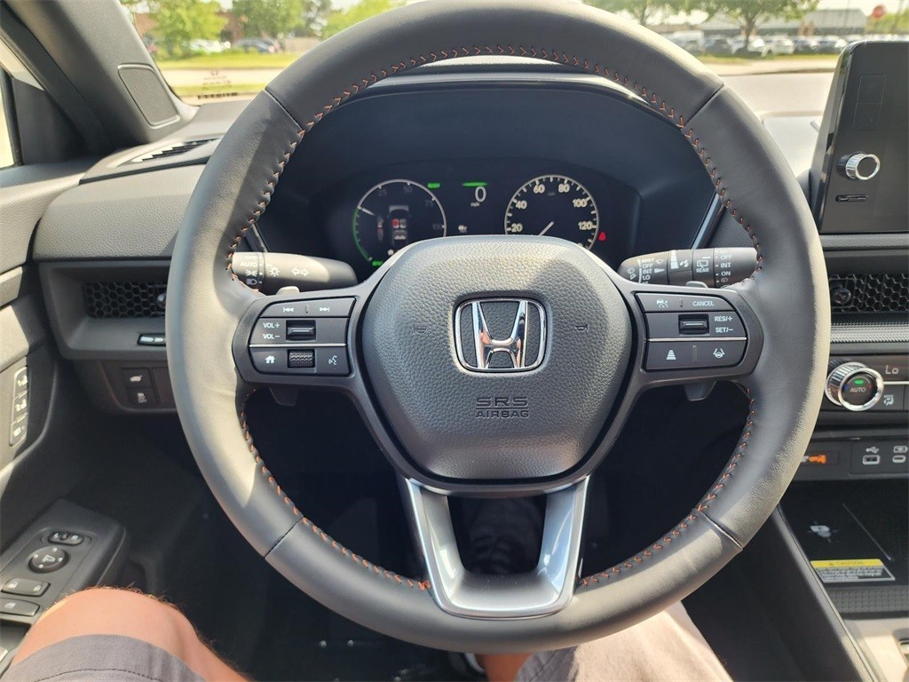 New, 2025 Honda CR-V Hybrid Sport-L, White, H250109-25