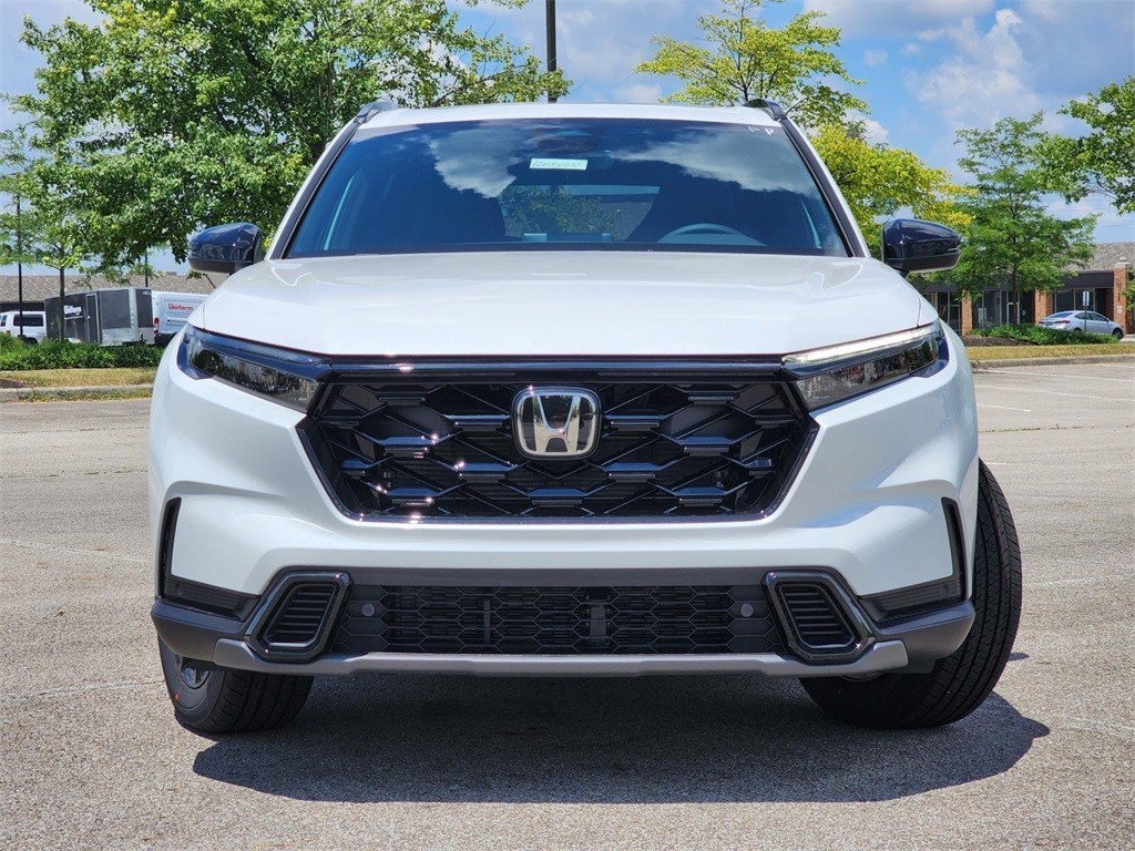 New, 2025 Honda CR-V Hybrid Sport-L, White, H250168-12