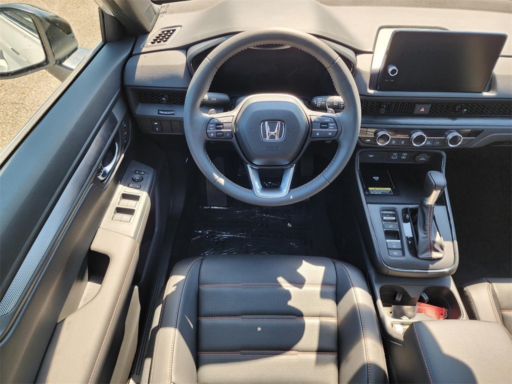 New, 2025 Honda CR-V Hybrid Sport-L, White, H250169-24