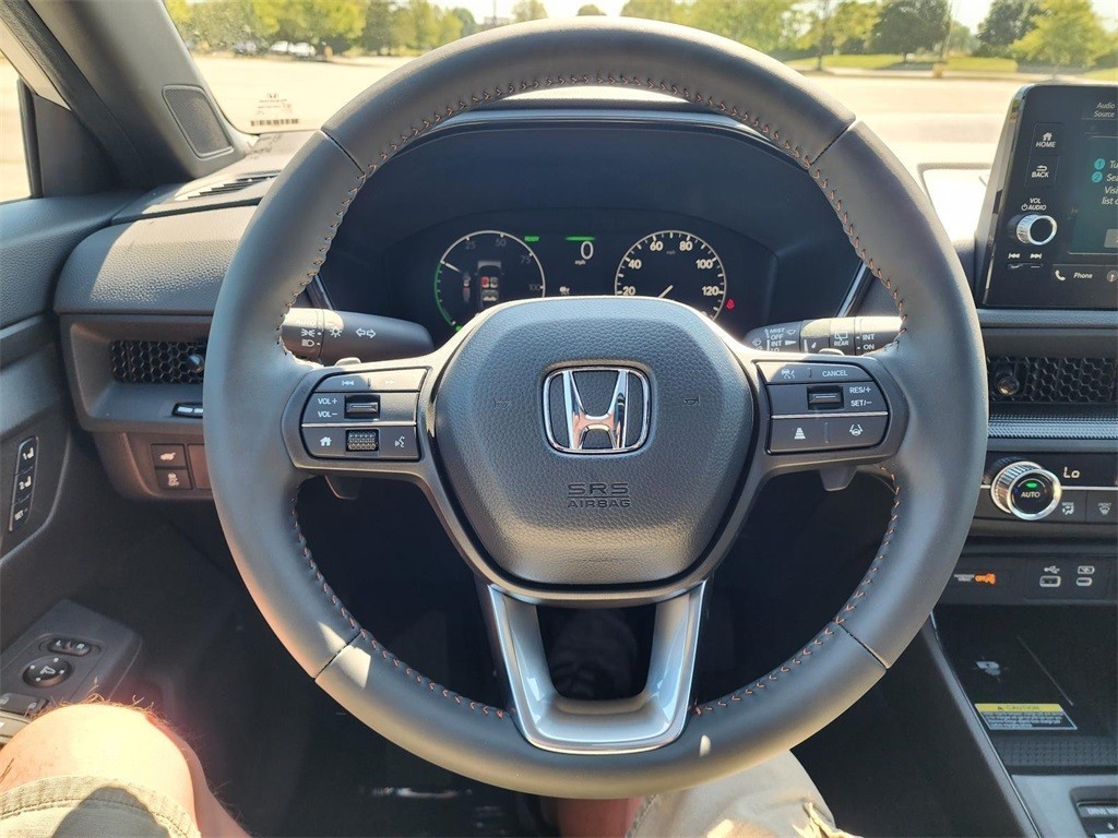 New, 2025 Honda CR-V Hybrid Sport-L, White, H250169-25