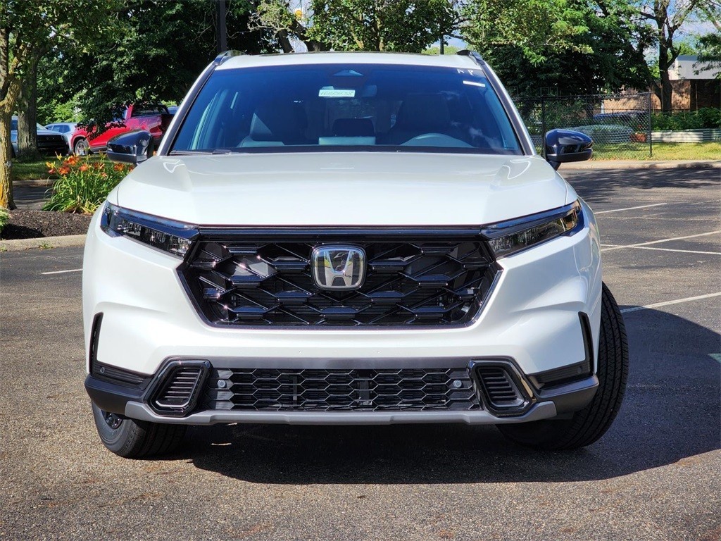 New, 2025 Honda CR-V Hybrid Sport-L, White, H250238-12