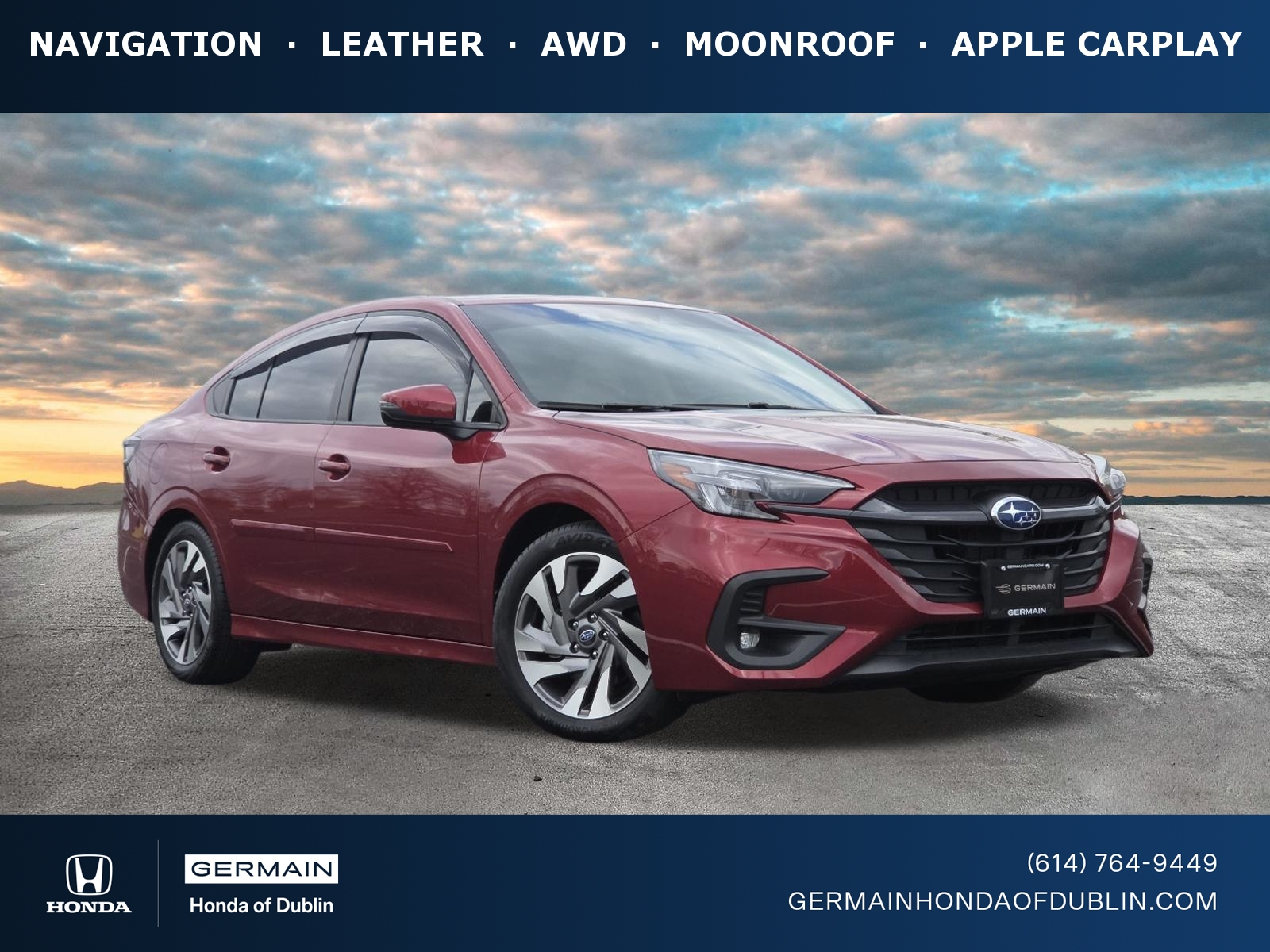 Crimson Red Pearl 2025 Subaru Legacy Limited AWD Sedan All-Wheel Drive Automatic