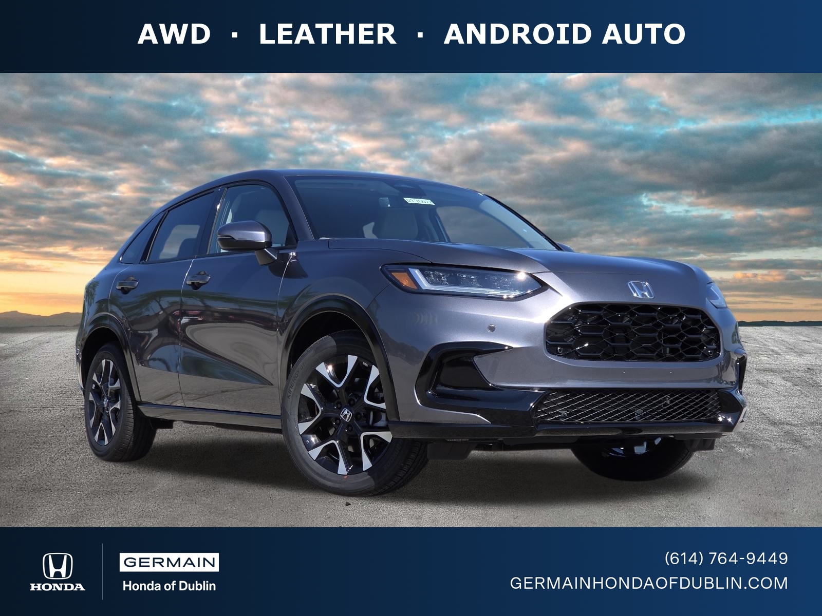 Gray (Modern Steel Metallic) 2027 Honda HR-V SUV / Crossover All-Wheel Drive Automatic