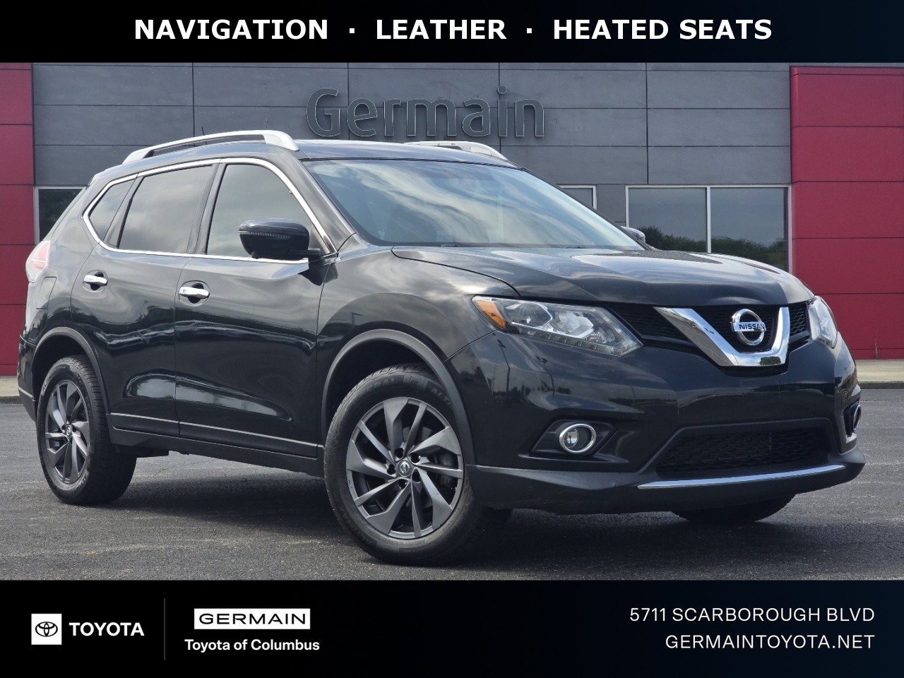 Black 2016 Nissan Rogue SUV / Crossover All-Wheel Drive Continuously Variable Transmission