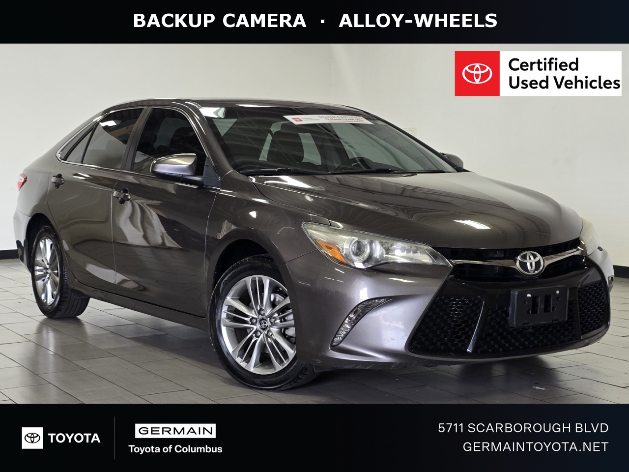 Predawn Gray Mica 2016 Toyota Camry SE Sedan Front-Wheel Drive 6-Speed Automatic