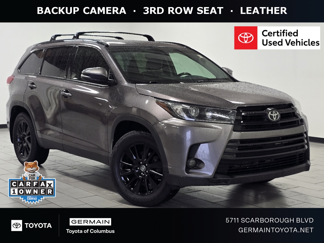 Predawn Gray Mica 2019 Toyota Highlander SE AWD SUV / Crossover All-Wheel Drive 8-Speed Automatic
