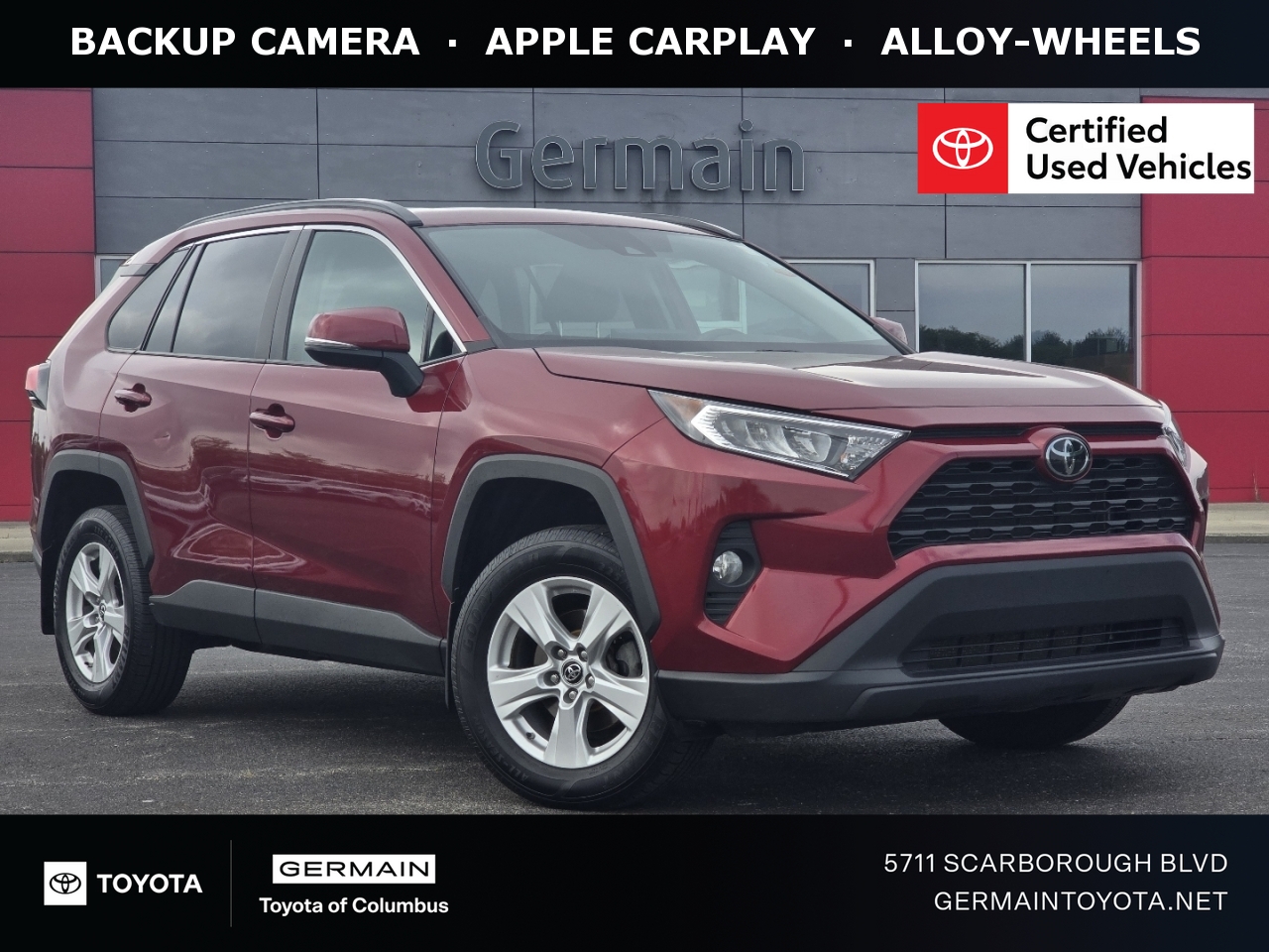Red 2019 Toyota RAV4 SUV / Crossover All-Wheel Drive 8-Speed Automatic