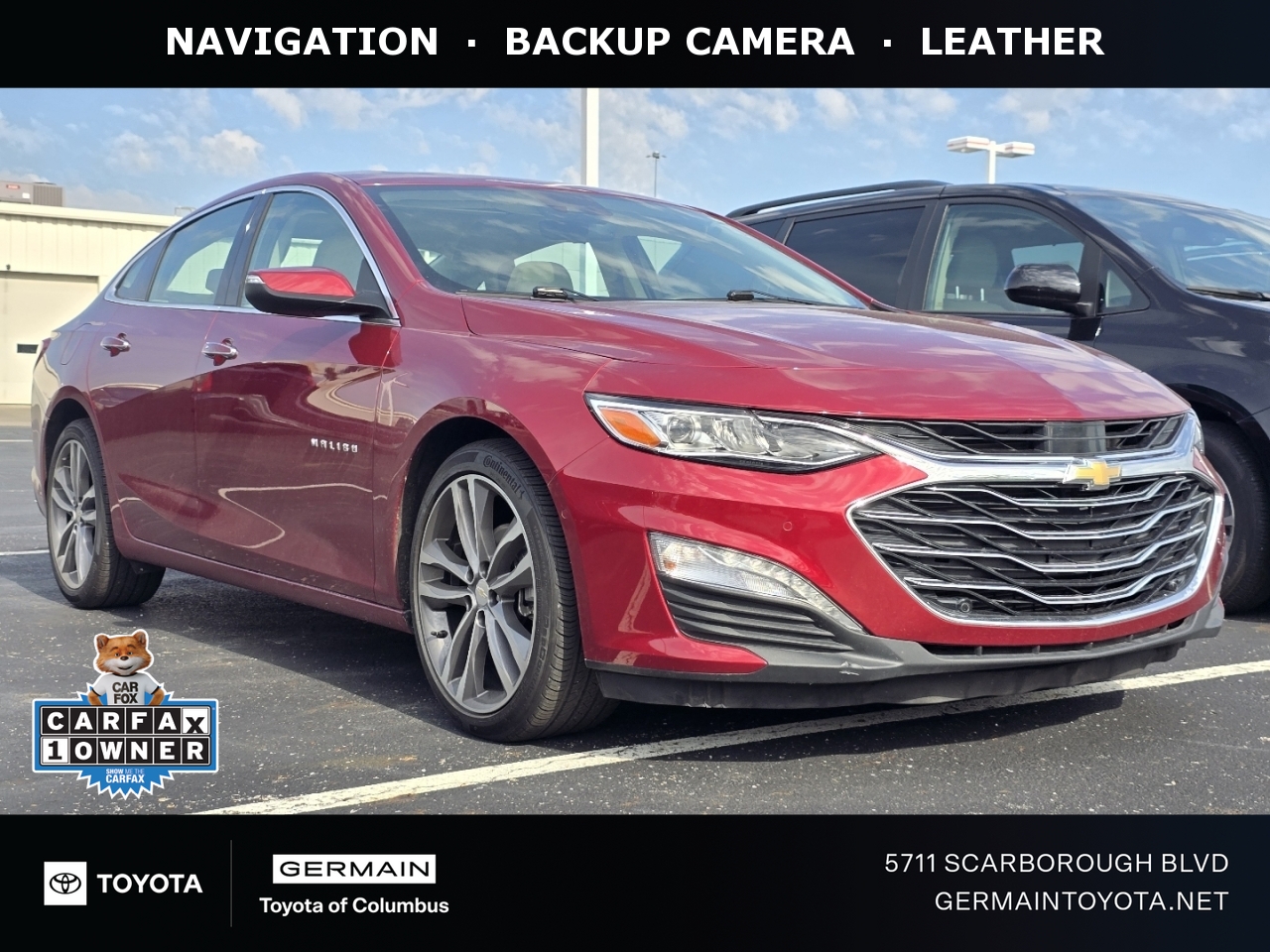 Red 2020 Chevrolet Malibu Premier FWD Sedan Front-Wheel Drive 9-Speed Automatic
