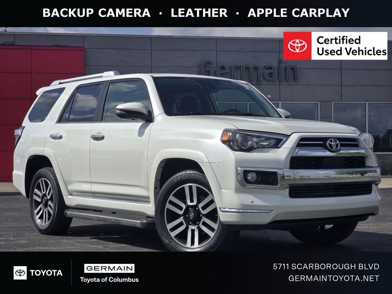 White (Blizzard Pearl) 2020 Toyota 4Runner Limited 4WD SUV / Crossover All-Wheel Drive 5-Speed Automatic Overdrive